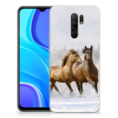 Xiaomi Redmi 9 | TPU Hoesje | Paarden