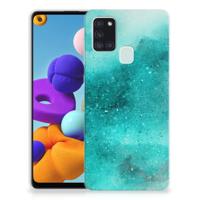 Smartphone hoesje Samsung Galaxy A21s Painting Blue