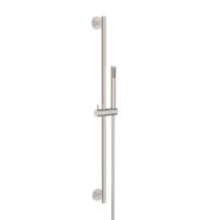 Glijstang set Wiesbaden UniMatch | 75 cm | Incl.Handdouche en Doucheslang | Messing | Rond | Geborsteld staal