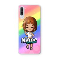 Chibi Maker vrouw: Samsung Galaxy A70 Transparant Hoesje
