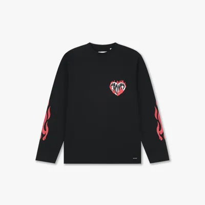 Croyez Heart On Fire Longsleeve T-Shirt Heren Zwart - Maat M - Kleur: Zwart | Soccerfanshop