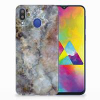Samsung Galaxy M20 (Power) | TPU | Siliconen hoesje | Marmer Grijs