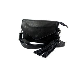 GARGIA leren clutch c.q. damestas c.q. schoudertasje zwart