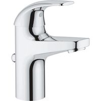 Grohe Wastafelkraan Start Curve 1-gats S-size met Waste en 28 mm Cartouche Chroom