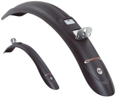 SKS Spatbordset 26/28 beavertail pvc zw