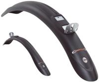 SKS Spatbordset 26/28 beavertail pvc zw