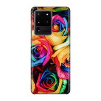 Neon bloemen: Volledig geprint Samsung Galaxy S20 Ultra Hoesje