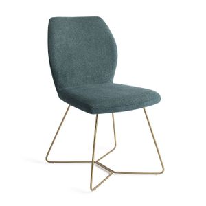 Jesper Home Eetkamerstoel 'Ikata' Beehive Gold, kleur Merry Mermaid