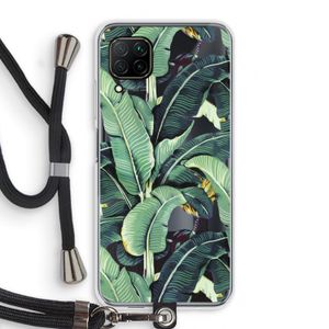 Bananenbladeren: Huawei P40 Lite Transparant Hoesje met koord