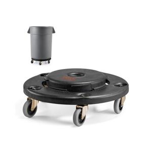 VEVOR Afvalcontainer Dolly voor 75,7/121/166,6/208 L Afvalcontainers 227kg