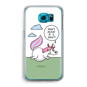 Unicorn: Samsung Galaxy S6 Transparant Hoesje