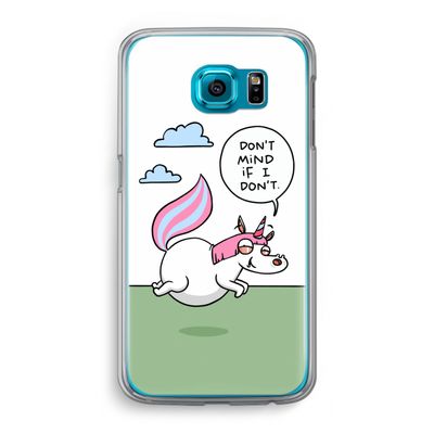 Unicorn: Samsung Galaxy S6 Transparant Hoesje