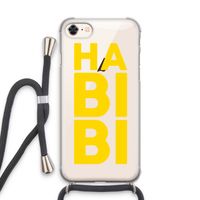 Habibi Blue: iPhone 8 Transparant Hoesje met koord