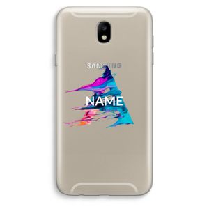 Abstract Spectrum: Samsung Galaxy J7 (2017) Transparant Hoesje