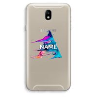 Abstract Spectrum: Samsung Galaxy J7 (2017) Transparant Hoesje
