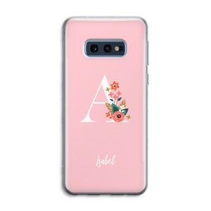 Pink Bouquet: Samsung Galaxy S10e Transparant Hoesje