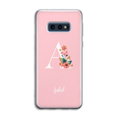 Pink Bouquet: Samsung Galaxy S10e Transparant Hoesje