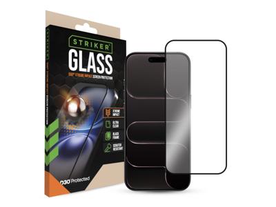 Striker Striker D3O Xtreme Impact Glass Screen Protector - Black Frame - Apple iPhone Air