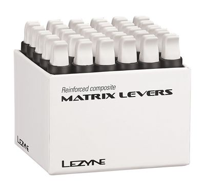 Lezyne matrix lever box white (30 x 2 pcs) Lezyne matrix lever box white (30 x 2 pcs)