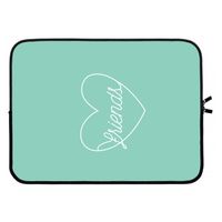 Friends heart pastel: Laptop sleeve 15 inch