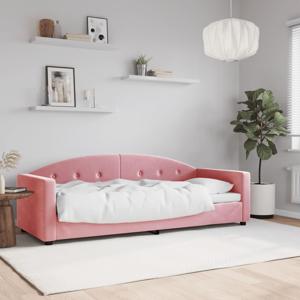 Slaapbank 80x200 cm fluweel roze
