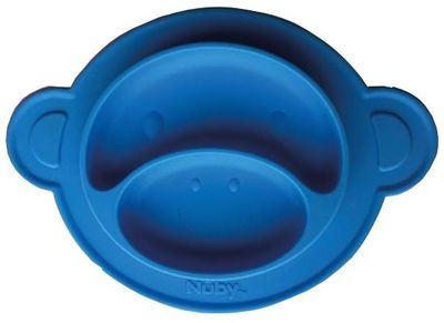 Nuby bord met zuigbodem junior siliconen Nuby bord met zuigbodem junior siliconen