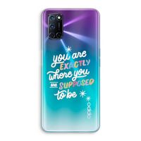 Right Place: Oppo A72 Transparant Hoesje