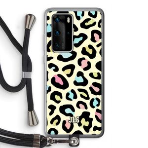 Leopard pattern: Huawei P40 Pro Transparant Hoesje met koord