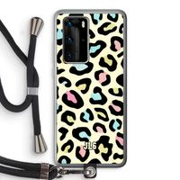 Leopard pattern: Huawei P40 Pro Transparant Hoesje met koord