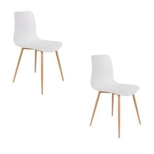 Housecraft Living Leon Eetkamerstoelen Wit - Set van 2