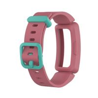 Smart Watch Silicon polsband horlogeband voor Fitbit Inspire HR (watermeloen rood + groene gesp)
