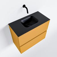 Toiletmeubel Mondiaz Ada | 60 cm | Meubelkleur Ocher | Lex wastafel Urban Midden | Zonder kraangat