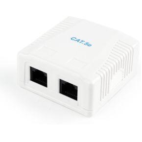 Gembird NCAC-2U5E-01 network splitter Wit