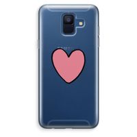 Hartje: Samsung Galaxy A6 (2018) Transparant Hoesje