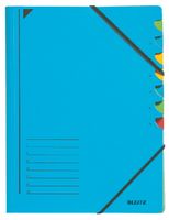 Sorteermap Leitz 7 tabbladen karton blauw - thumbnail