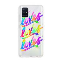Loves: Galaxy A51 4G Transparant Hoesje