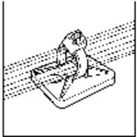 HellermannTyton MB5A-PA66-NA-C1 Bevestigingssokkel Zelfklevend, Schroefbaar 151-28529 4-voudige invoeging, Halogeenvrij, UV-stabiel, Weerbestendig Transparant - thumbnail