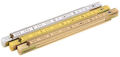 Duimstok Vola 5/B hout wit (2mtr)