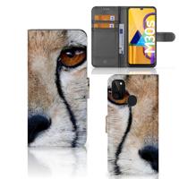 Samsung Galaxy M21 | M30s | Telefoonhoesje | Met pasjeshouder | Cheetah