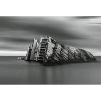 Fotobehang - Modern Wreck 384x260cm - Vliesbehang - thumbnail