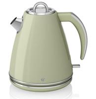 Swan Retro Waterkoker - 1.5 Liter - Groen - LAATSTE KANS Swan Retro Waterkoker - 1.5 Liter - Groen - LAATSTE KANS