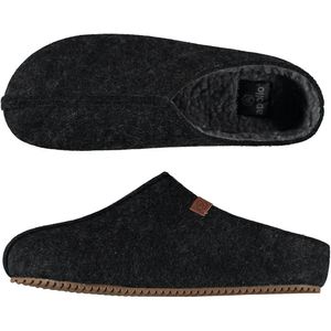 Heren instap slippers/pantoffels antraciet maat 43-44