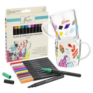 Nassau glas en porselein marker set 12-delig