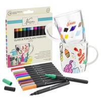 Nassau glas en porselein marker set 12-delig
