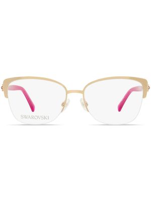 Swarovski Eyewear lunettes de vue 5444 à monture papillon - Or