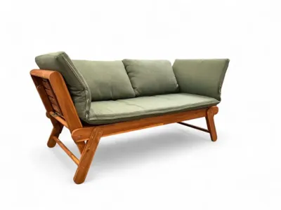 Own Living verstelbare loungebank lorient green