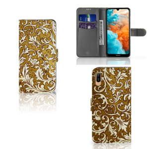 Wallet Case Huawei Y6 (2019) Barok Goud