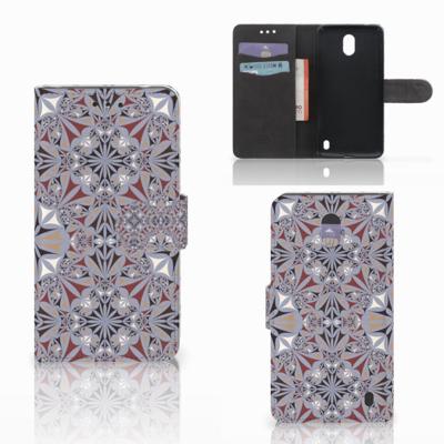 Nokia 2 | Bookcase | Flower Tiles | Portemonnee hoesje