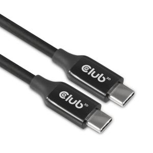 CLUB3D USB 3.2 Gen2 Type C naar C Actieve Bi-directionele Kabel 8K60Hz (alt modus) M/M 5m/16.4ft