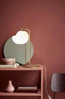 Tafellamp messing &apos;Grant&apos; Nordlux E14 fitting opaal glas 41 cm